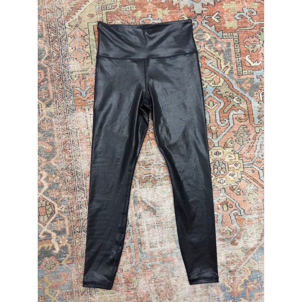 Athleta Elation Shine Tight High Rise Leggings Black Small Petite S P